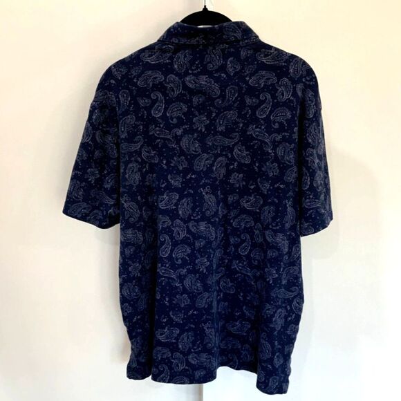 Men's Paisley Navy/Grey Polo By Polo Ralph Lauren Size M - Picture 6 of 7